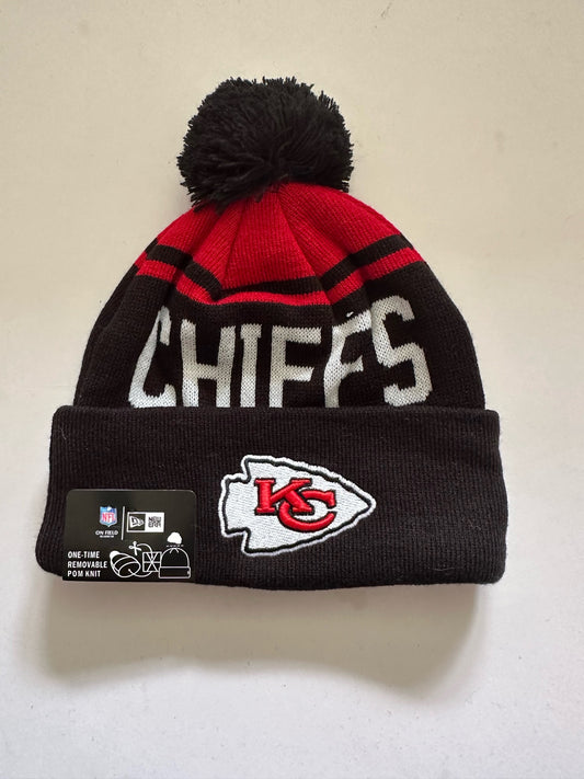 Kansas City Chiefs NFL Bobble Beanie Multi Colour With Tags on