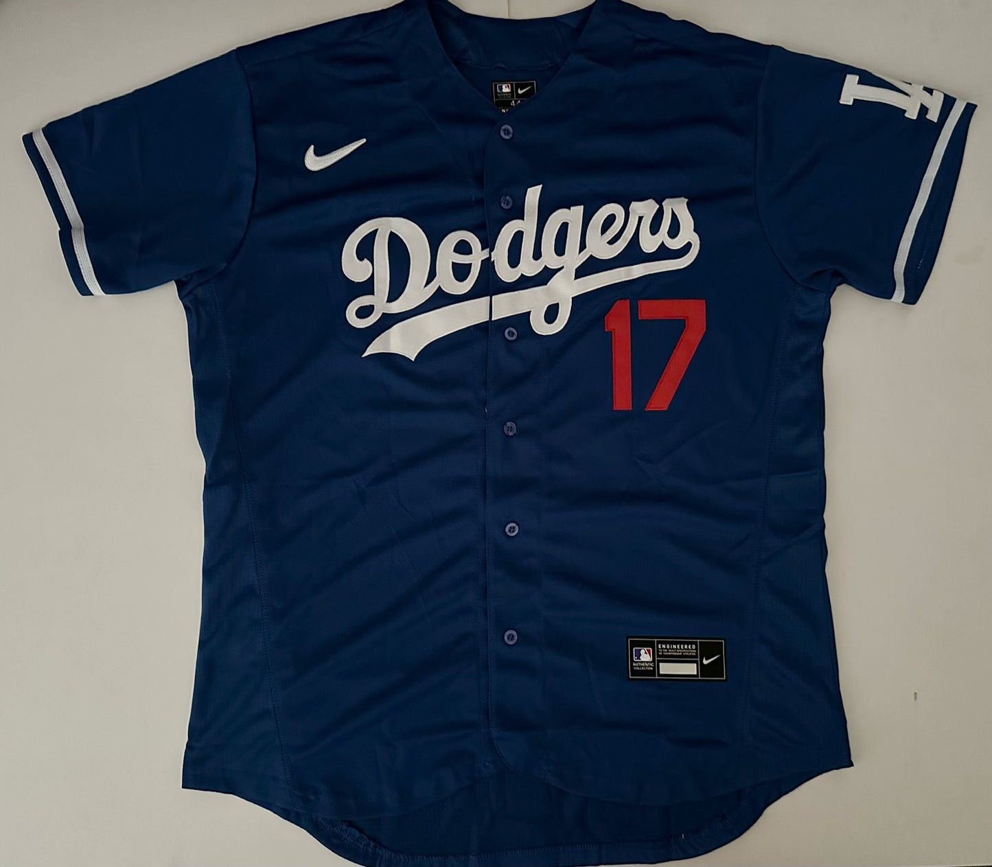 Los Angeles LA Dodgers MLB Baseball Shirt Large Ohtani 17 Blue