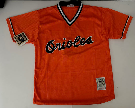 Baltimore Orioles MLB Baseball Shirt Large Ripkin 8 Orange