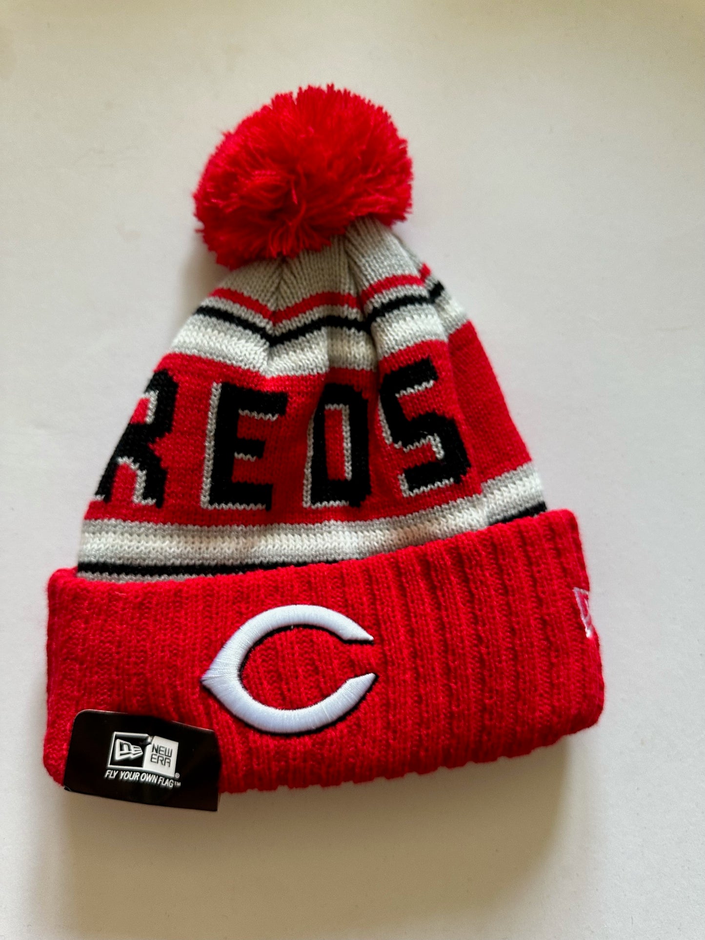 Cincinnati Reds MLB Bobble Beanie Multi Colour With Tags on