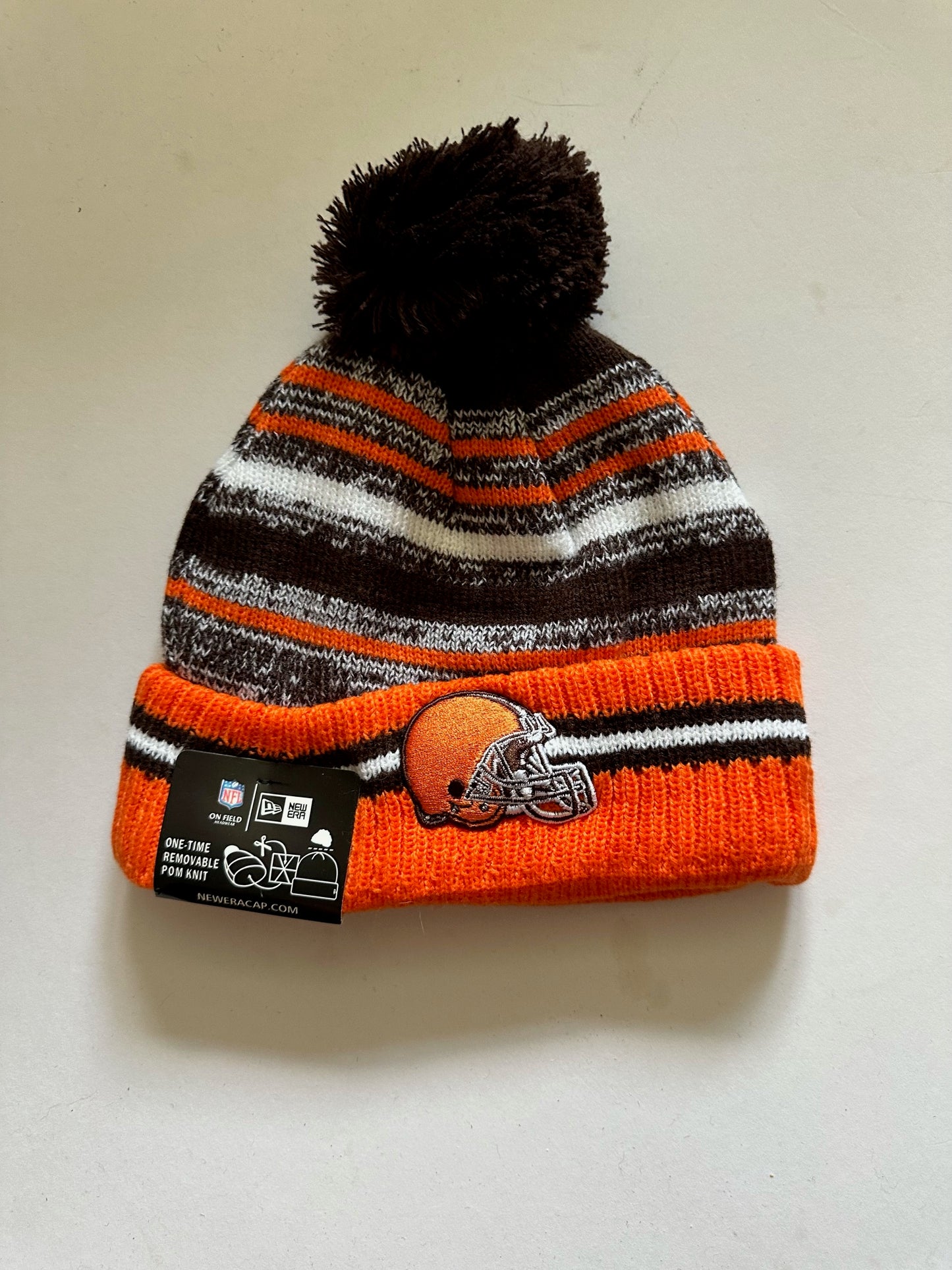 Cleveland Browns NFL Bobble Beanie Multi Colour With Tags on
