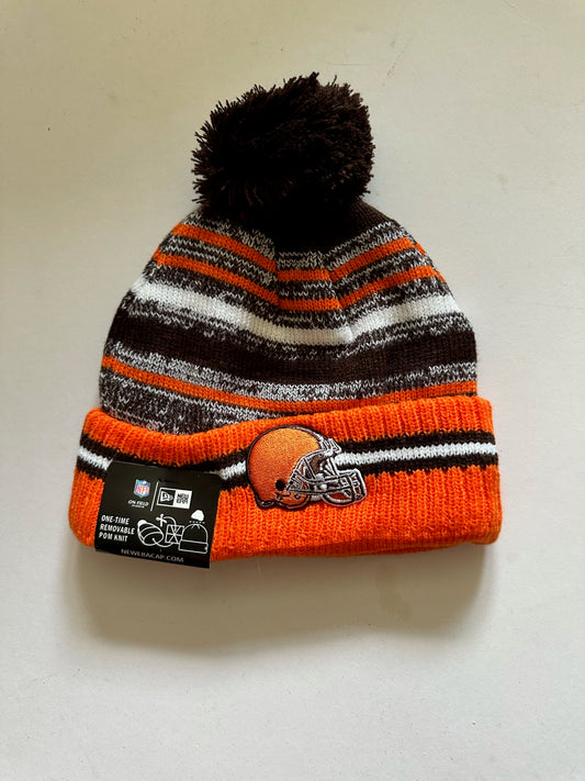Cleveland Browns NFL Bobble Beanie Multi Colour With Tags on