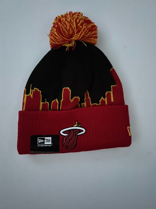 Miami Heat NBA Bobble Beanie Multi Colour With Tags on