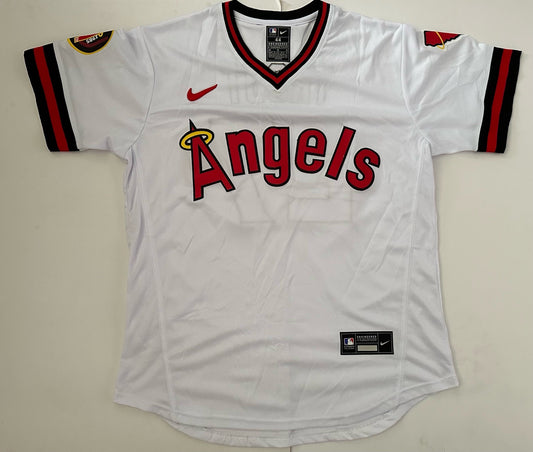 LA Angels MLB Baseball Shirt Large Trout 27 White
