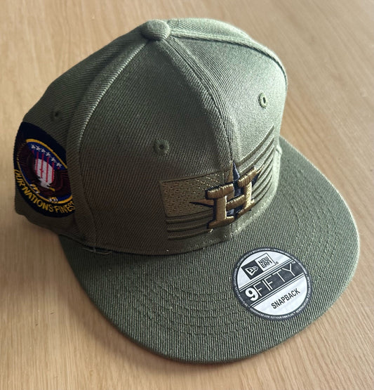 Houston Astros Army MLB SnapBack Baseball Cap Multicolour New With Sitcker