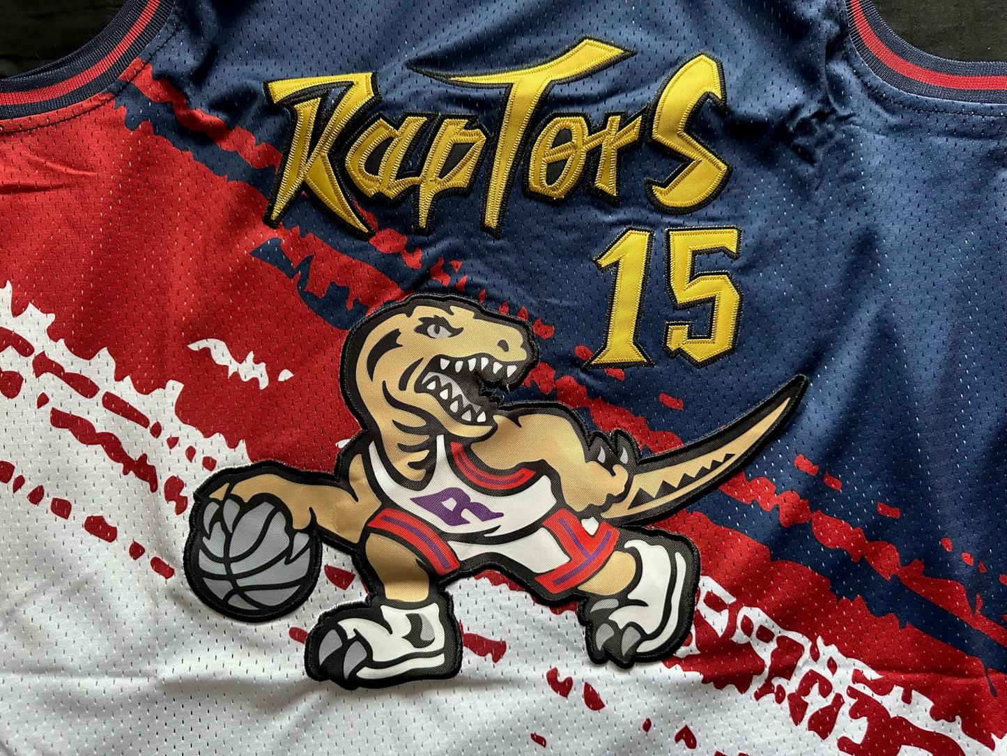 Retro Hardwood Classics Toronto Raptors Carter Basketball Vest Large