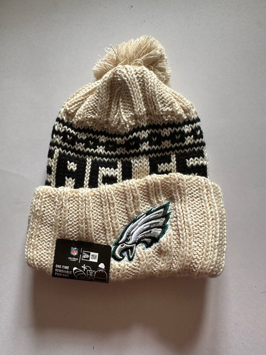 Philadelphia Eagles NFL Bobble Beanie Multi Colour With Tags on