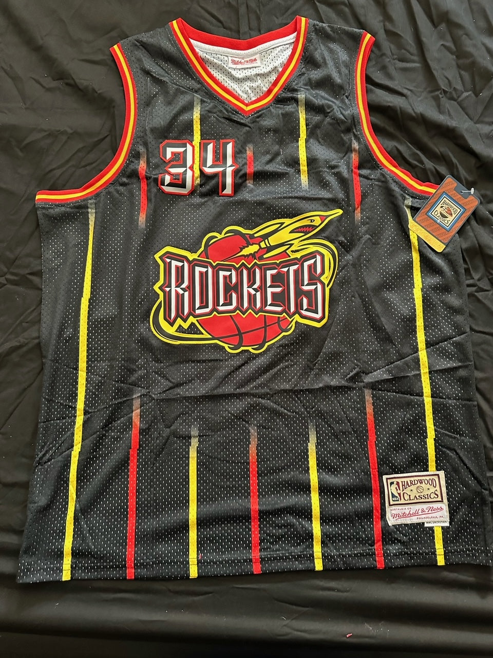 Retro Hardwood Classics Houston Rockets Olajuwon Basketball Vest Large