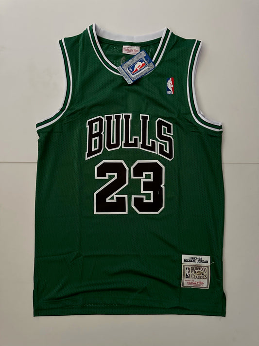Chicago Bulls NBA Hardwood Classics Jordan Basketball Vest Large 23 Green