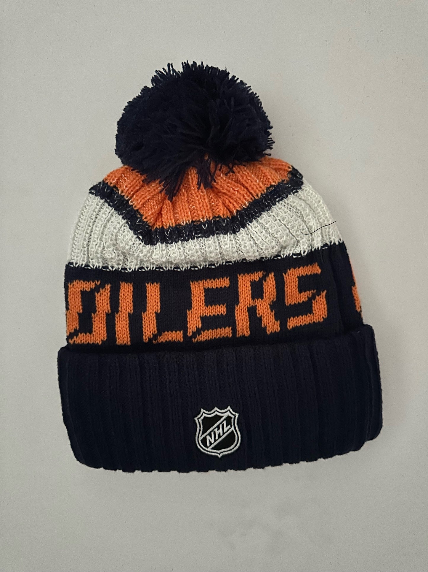 Edmonton Oilers NHL Bobble Beanie Multi Colour With Tags on
