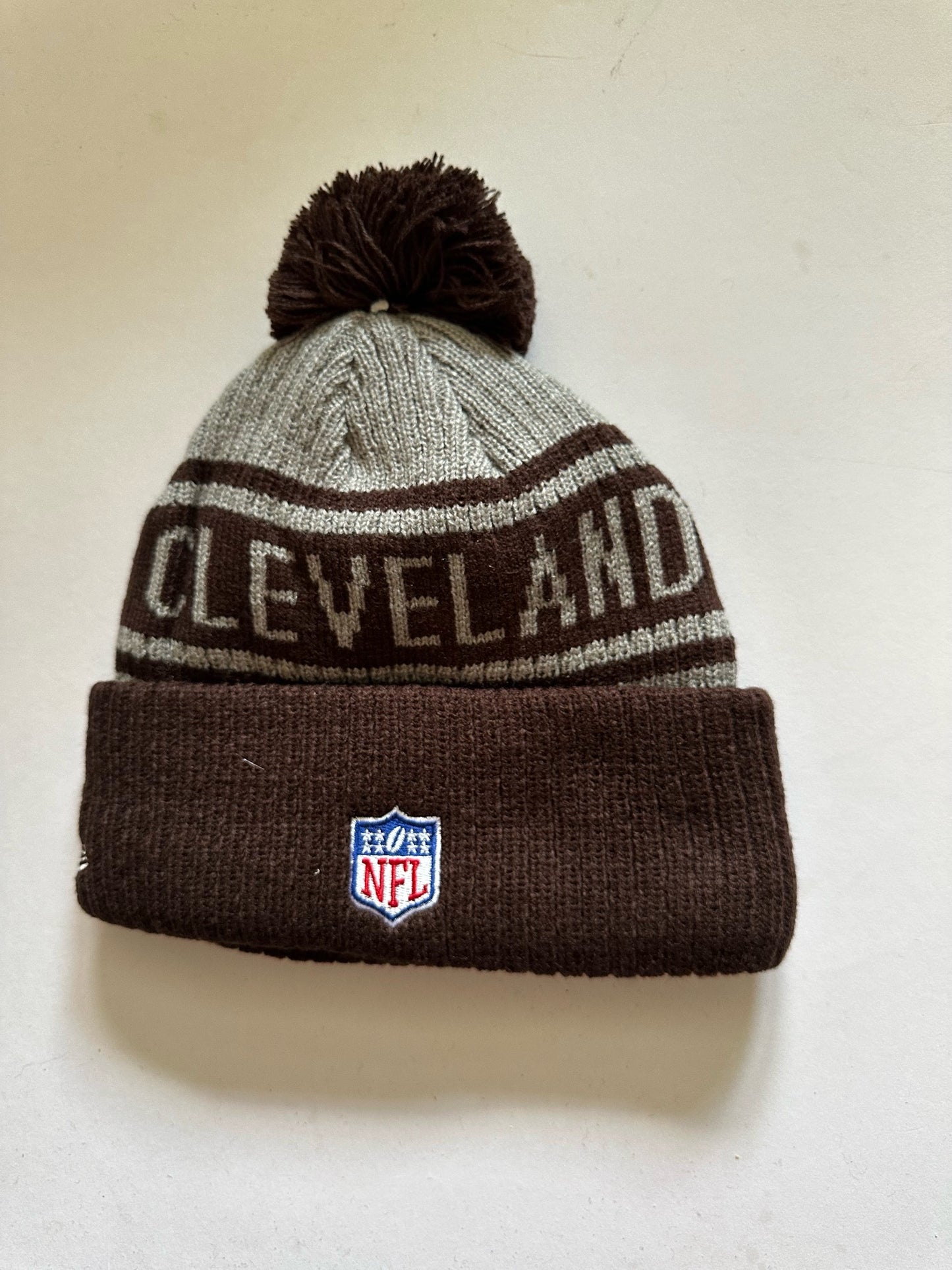 Cleveland Browns NFL Bobble Beanie Multi Colour With Tags on