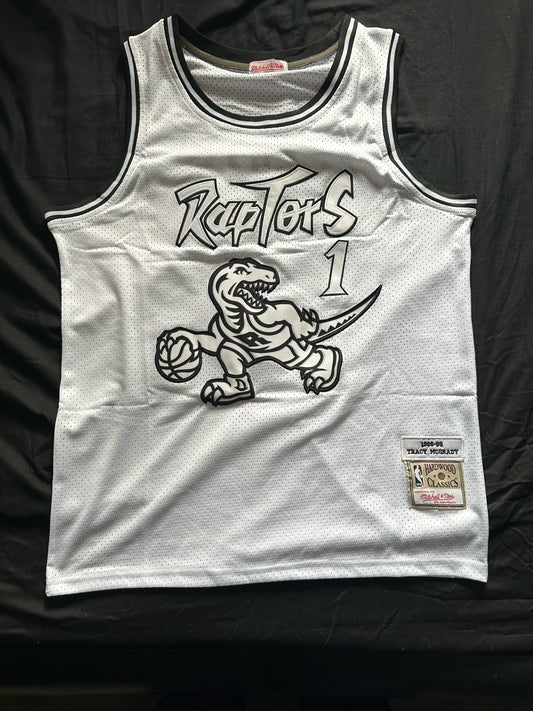 Retro Hardwood Classics Toronto Raptors McGrady Basketball Vest Large