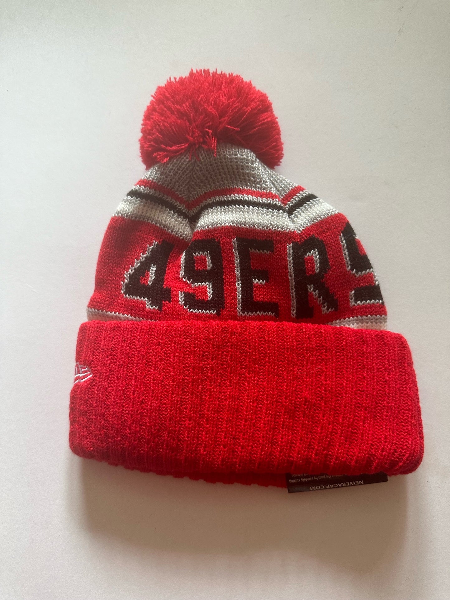 San Francisco 49ers NFL Bobble Beanie Multi Colour With Tags on