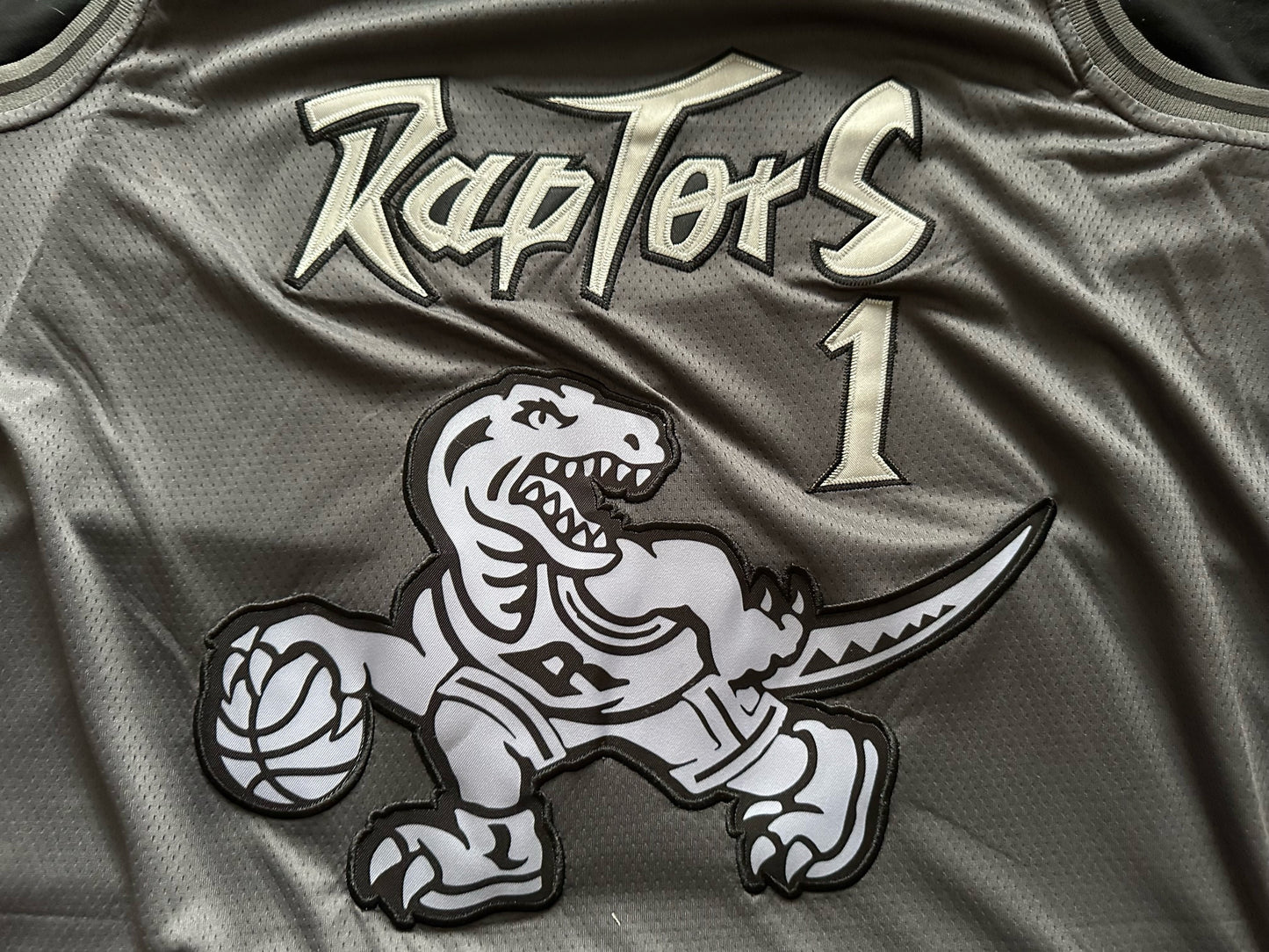 Retro Hardwood Classics Toronto Raptors McGrady Basketball Vest Large