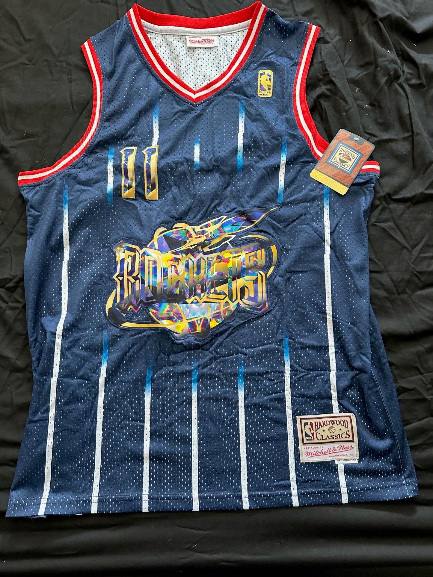 Retro Hardwood Classics Houston Rockets Yao Ming Basketball Vest Large