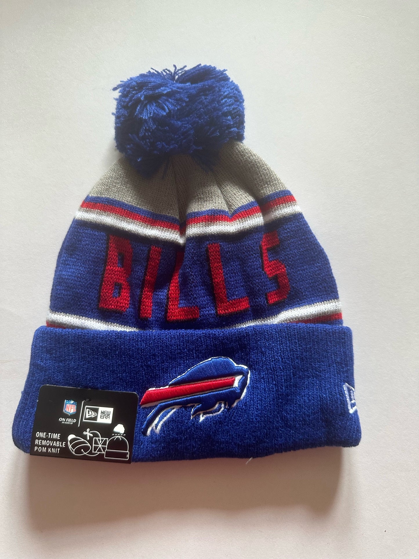 Buffalo Bills NFL Bobble Beanie Multi Colour With Tags on