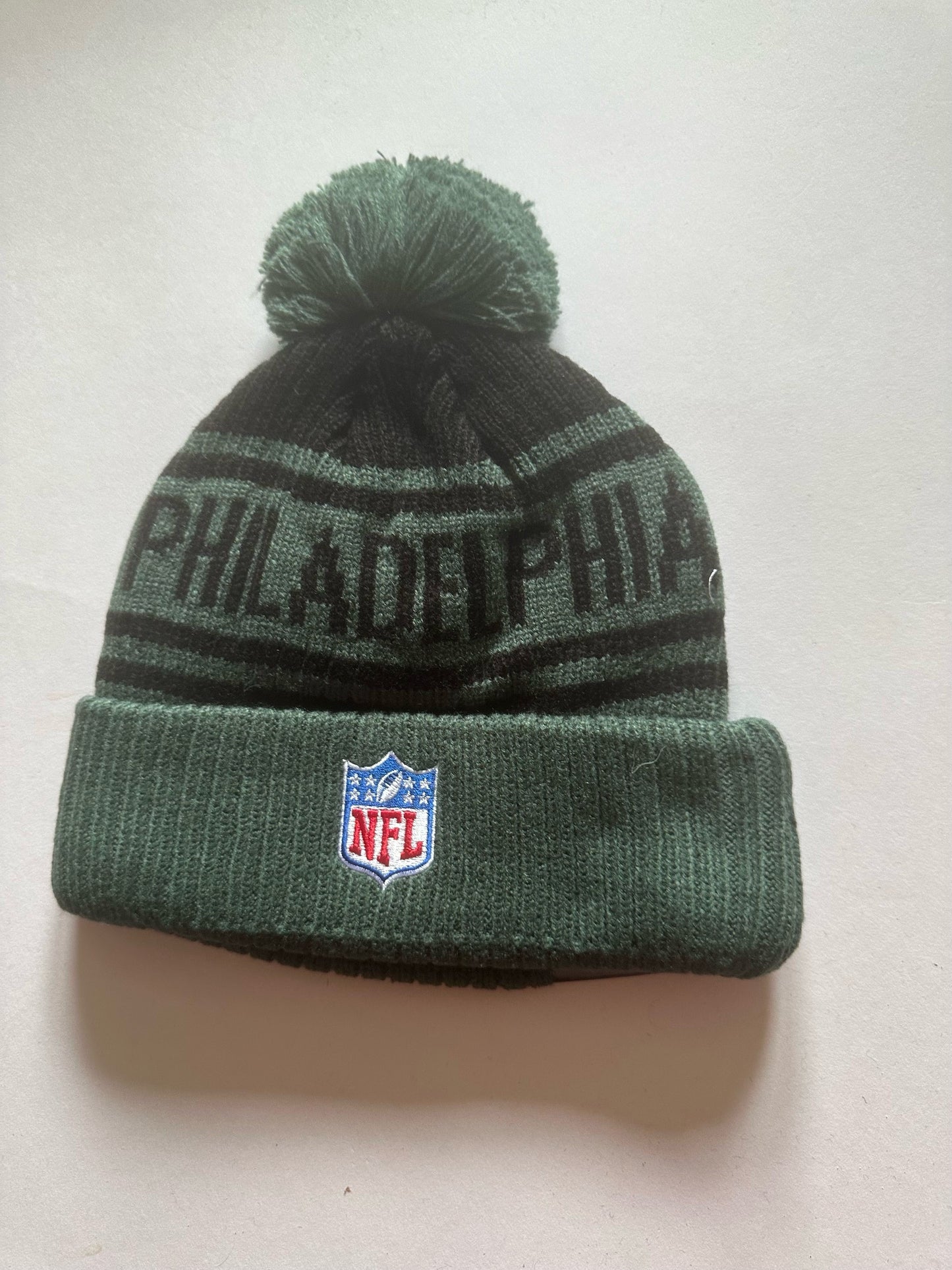 Philadelphia Eagles NFL Bobble Beanie Multi Colour With Tags on