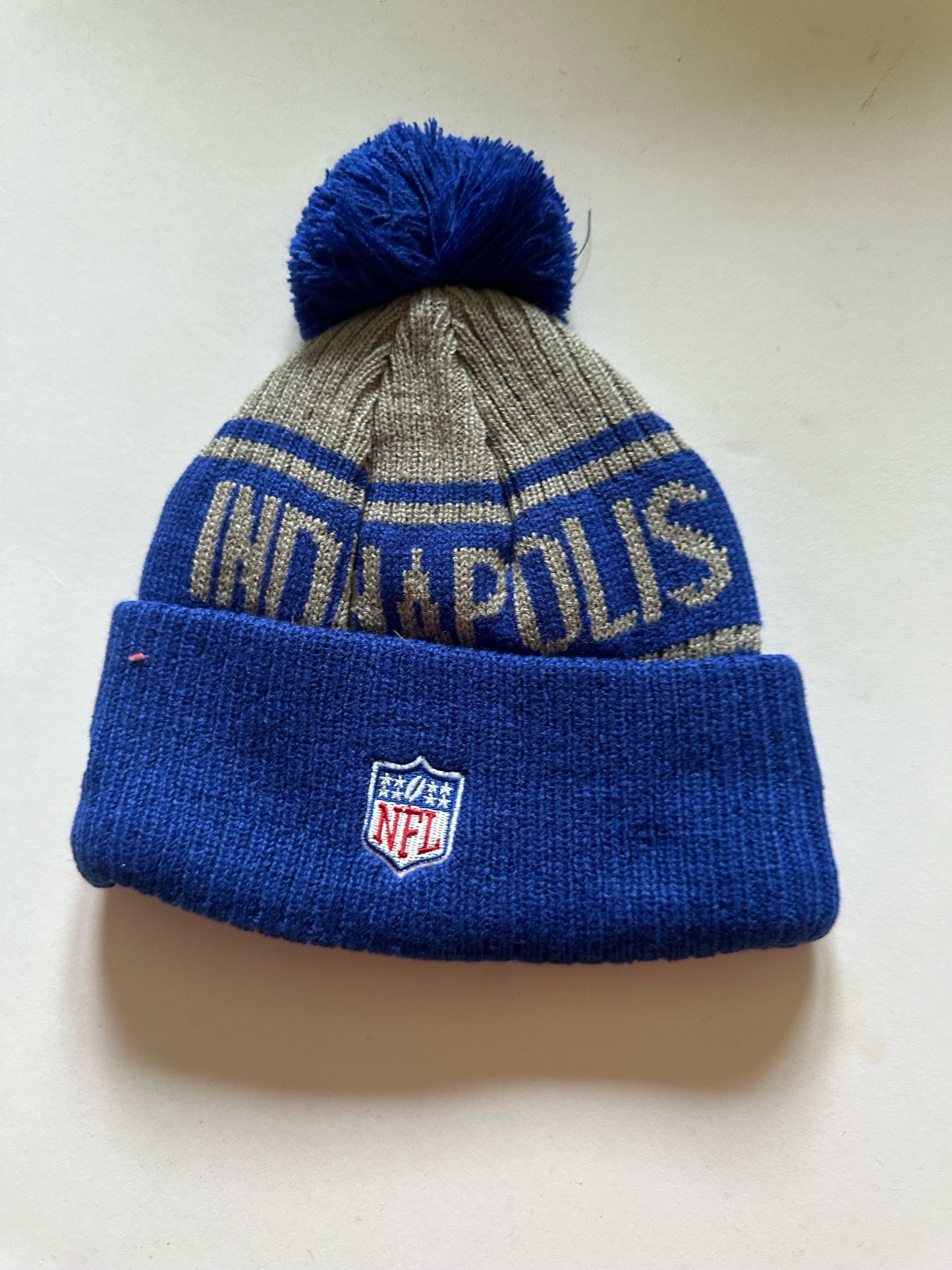 Indianapolis Colts NFL Bobble Beanie Multi Colour With Tags on