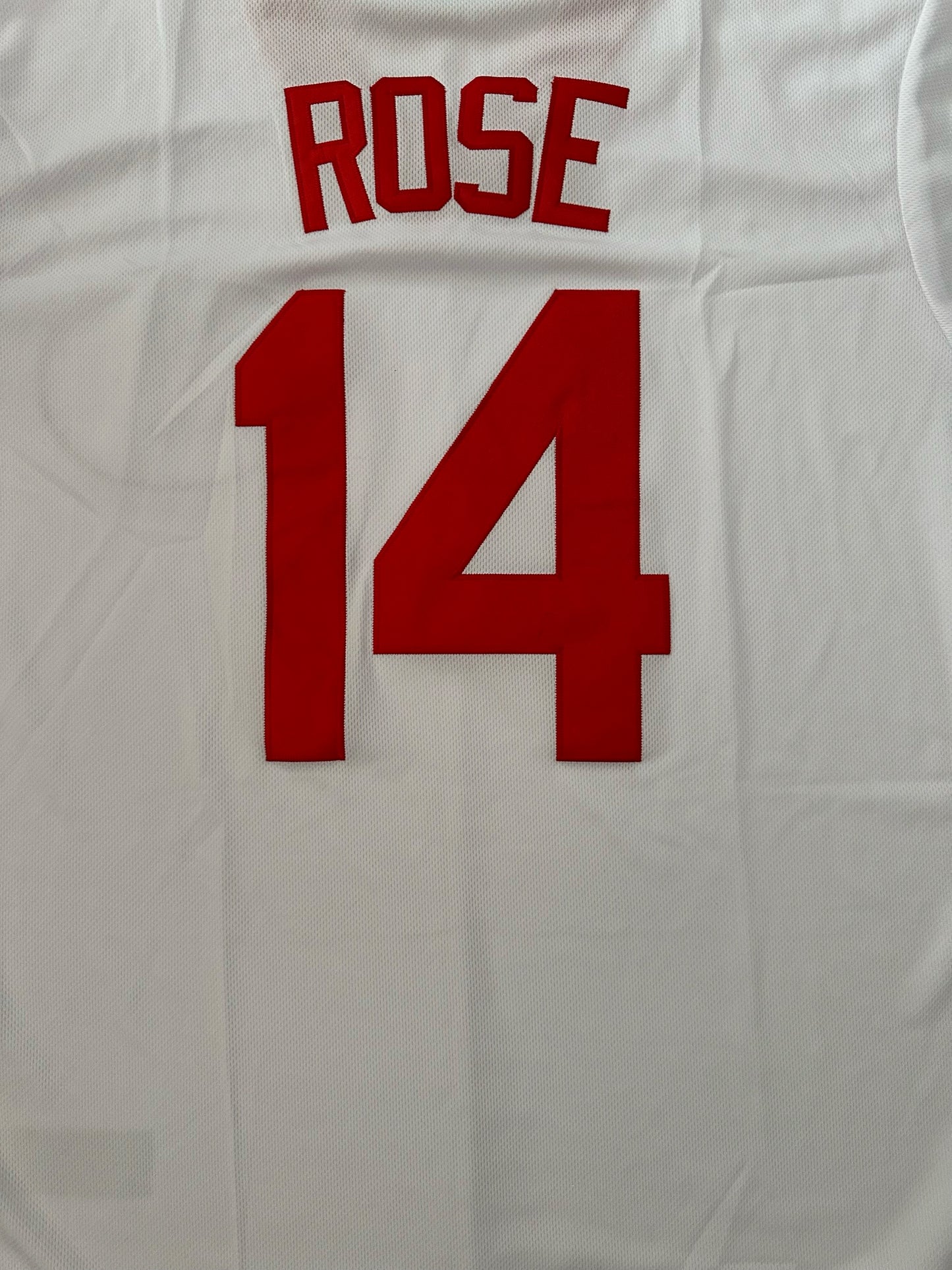 Cincinnati Reds MLB Baseball Shirt Large Rose 14 White
