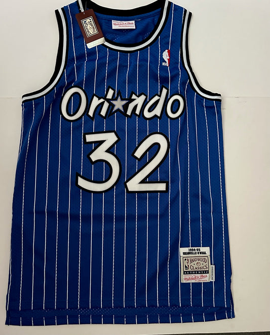 Orlando Magic NBA Hardwood Classics Basketball Vest Large O'Neal 32 Blue