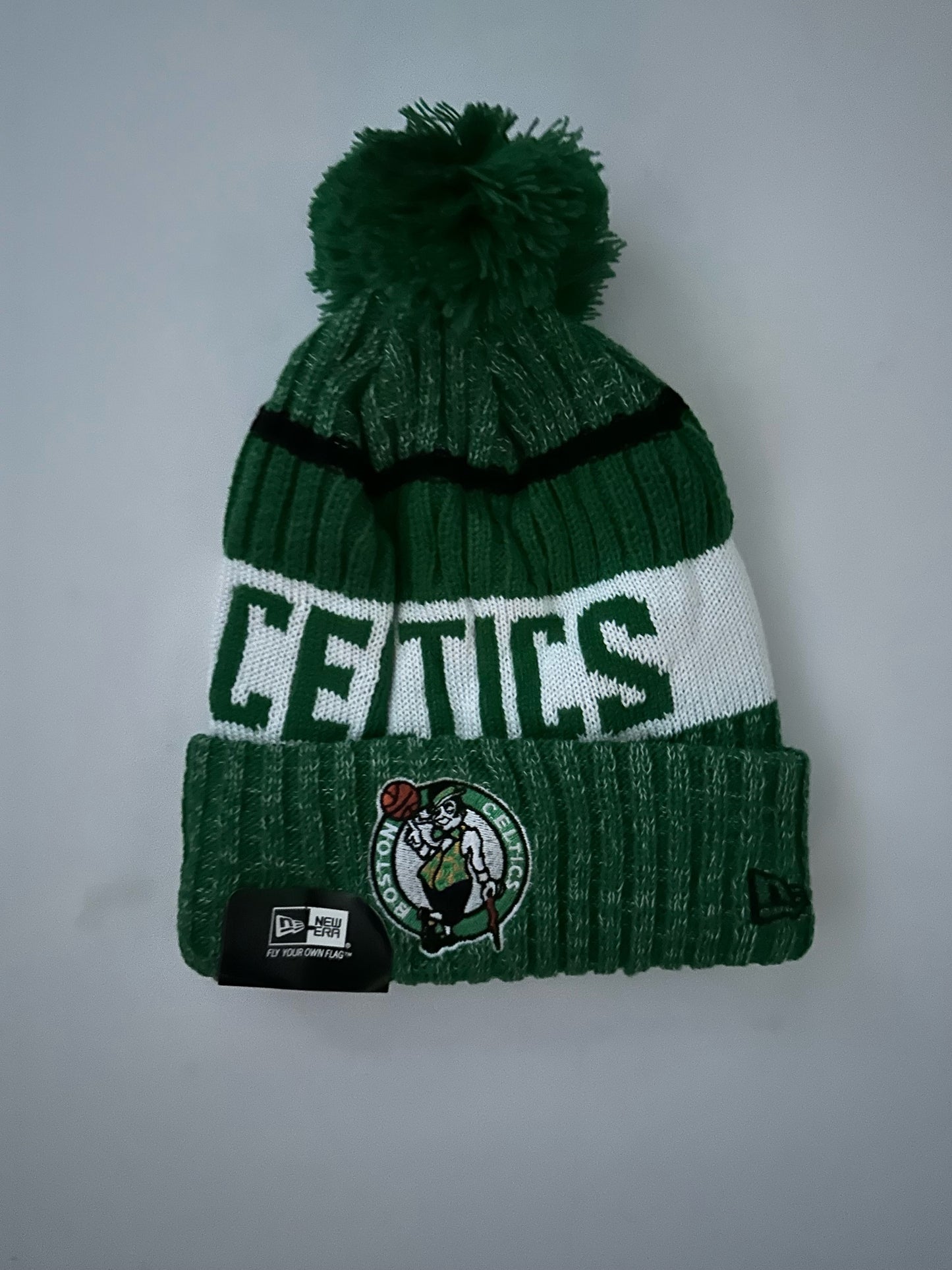 Boston Celtics NBA Bobble Beanie Multi Colour With Tags on