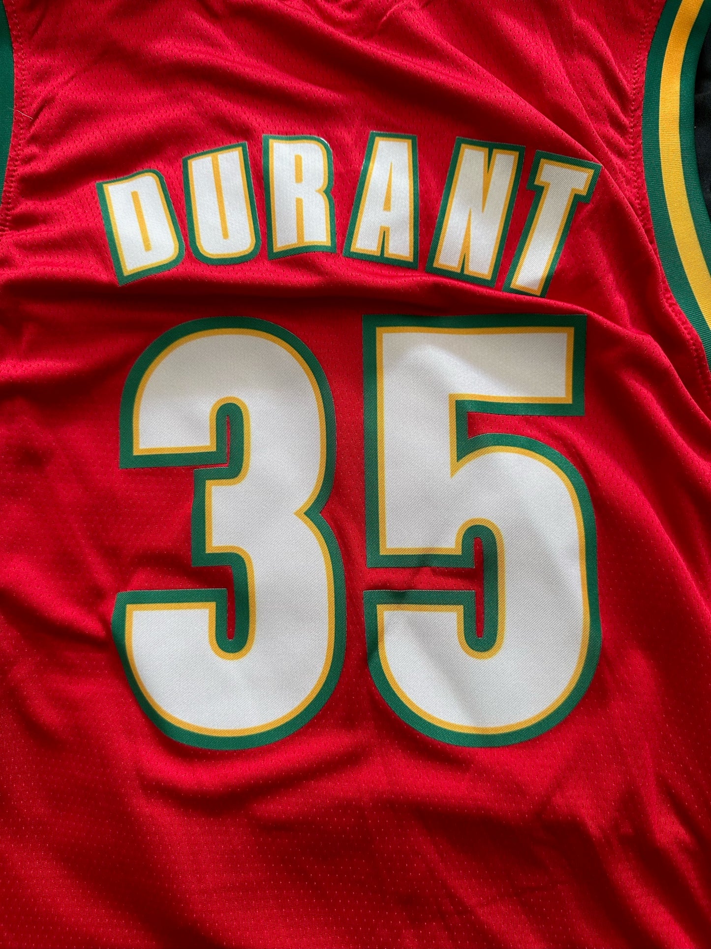 Retro Hardwood Classics Seattle Supersonics Durant Basketball Vest Large