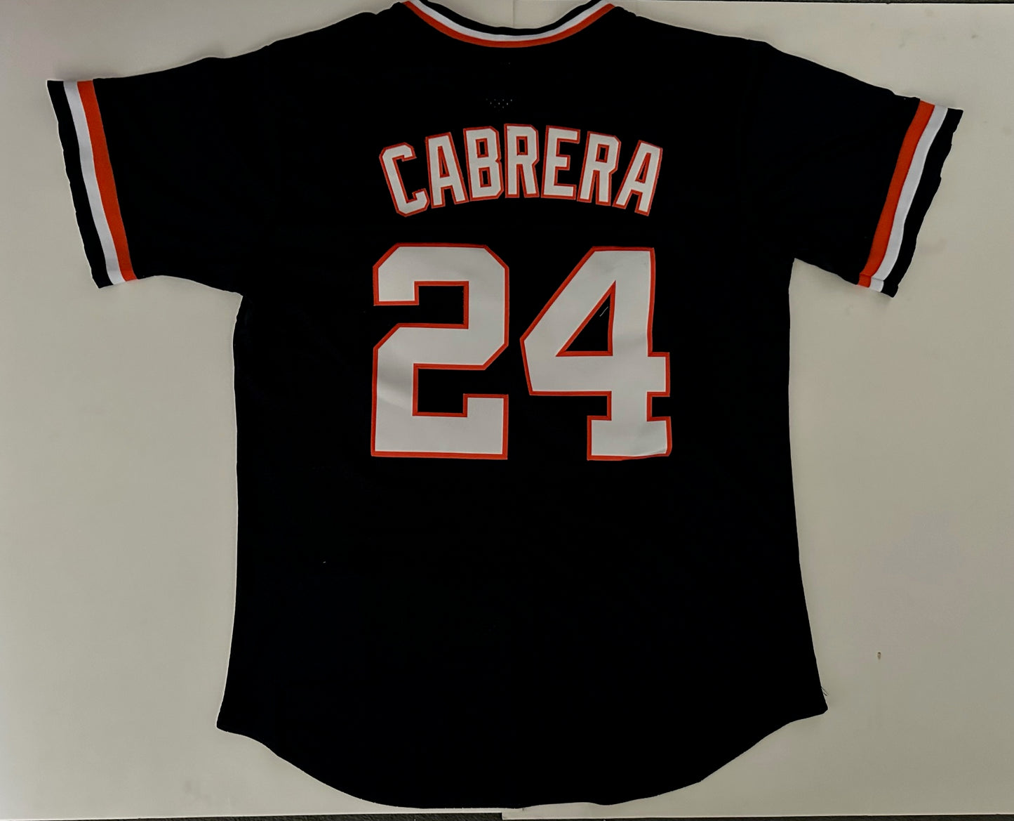 Detroit Tigers MLB Baseball Shirt Large Cabrera 24 Blue
