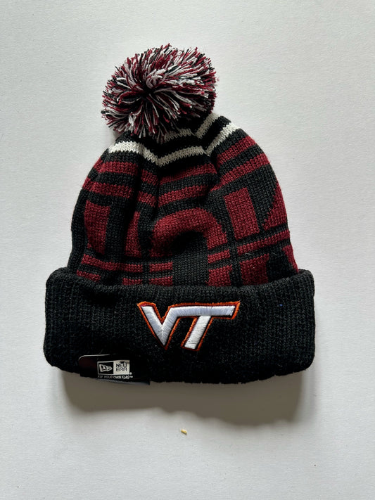 Virginia Tech Hokies NCAA Bobble Beanie Multi Colour Tags on