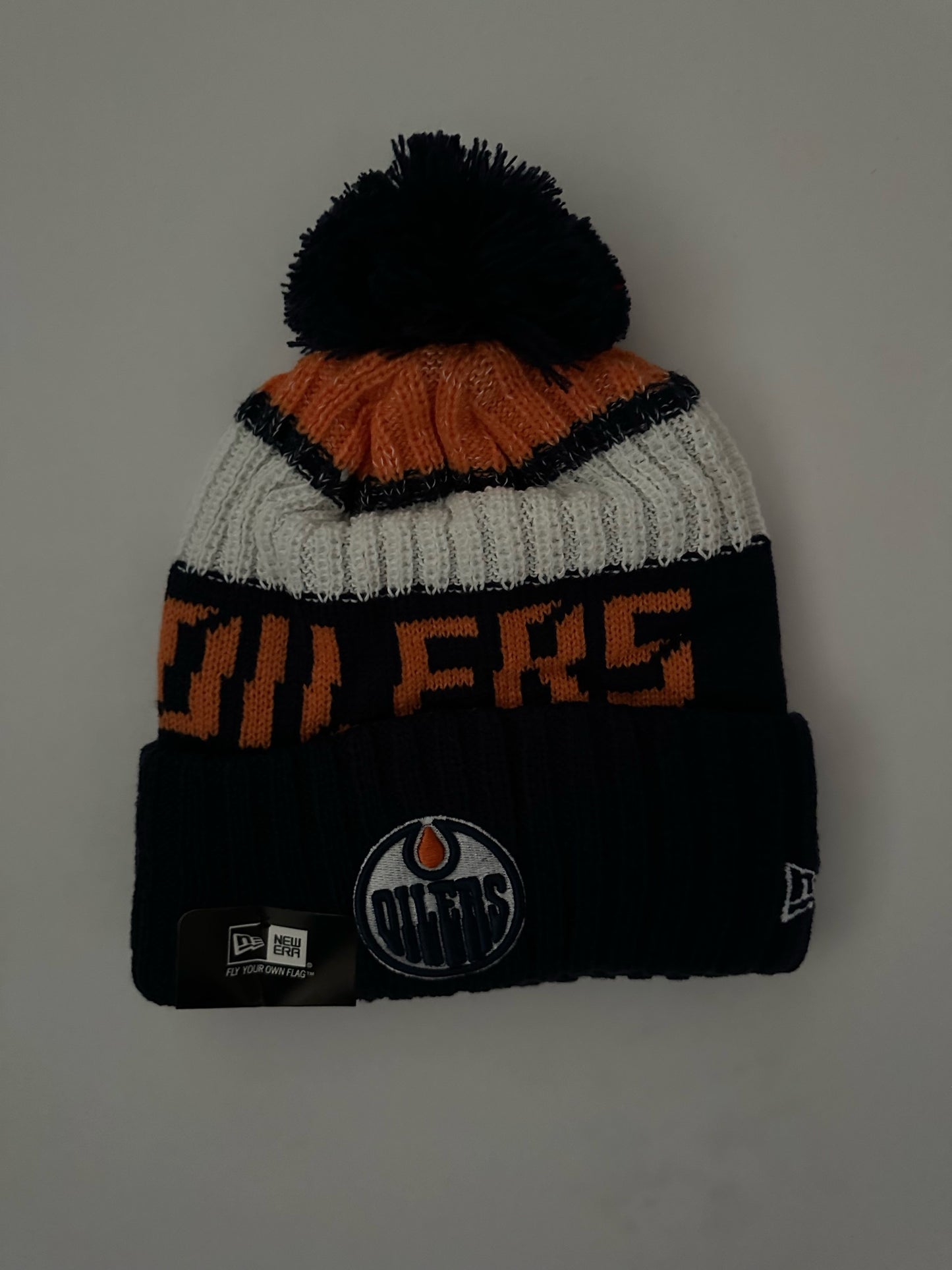 Edmonton Oilers NHL Bobble Beanie Multi Colour With Tags on