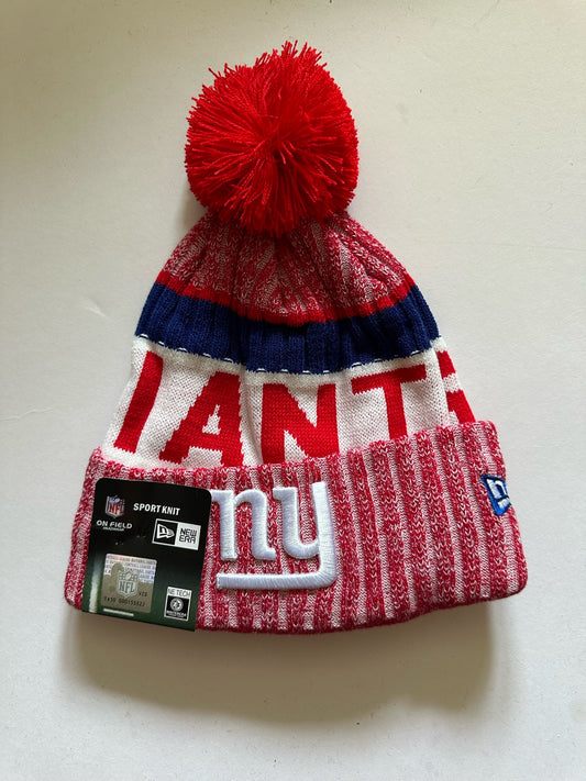 New York Giants NFL Bobble Beanie Multi Colour With Tags on