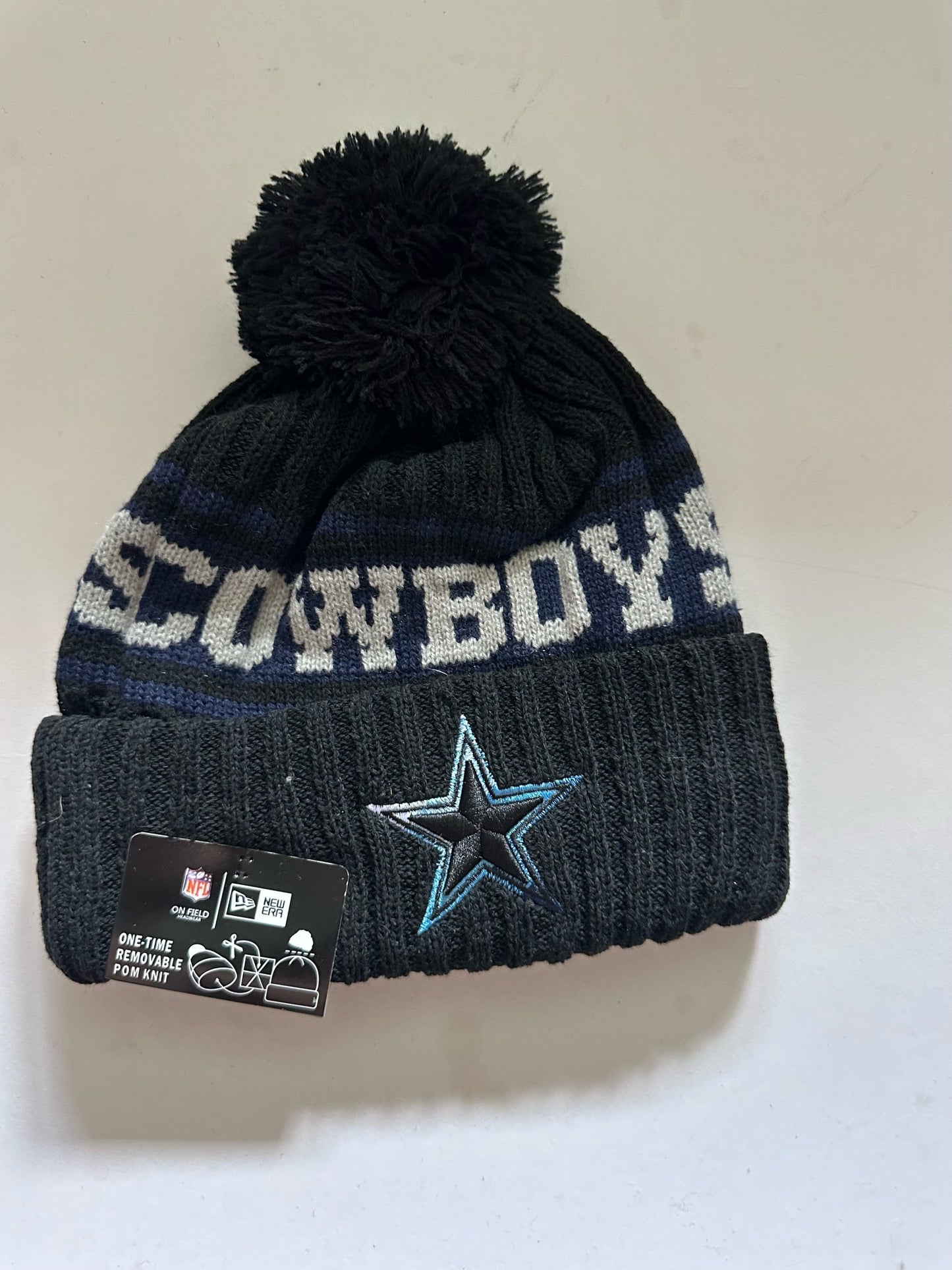 Dallas Cowboys NFL Bobble Beanie Multi Colour With Tags on