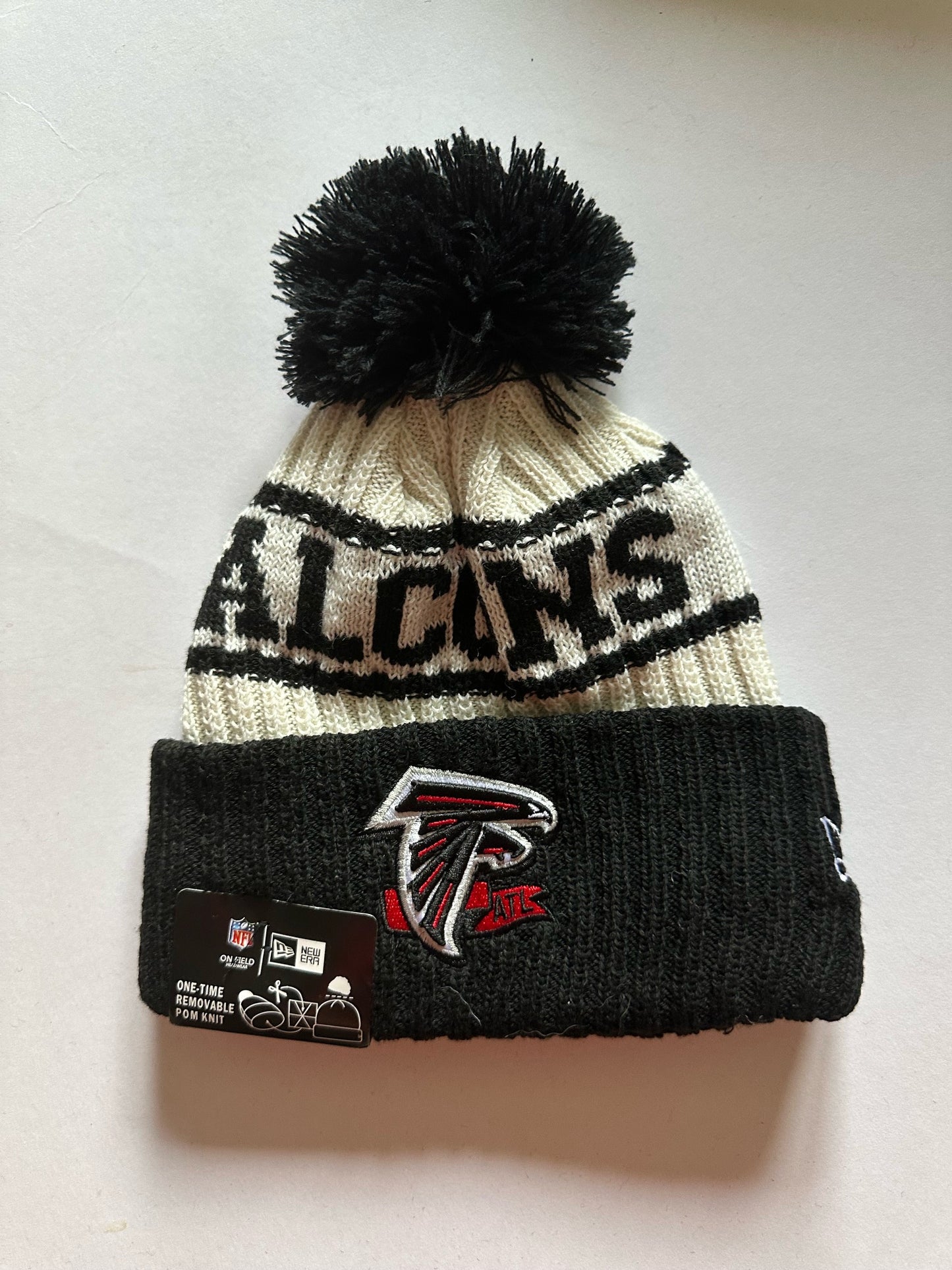 Atlanta Falcons NFL Bobble Beanie Multi Colour With Tags on