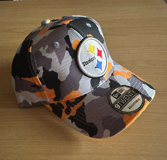 Pittsburgh Steelers NFL Camo Baseball Cap Multicolour New With Sticker