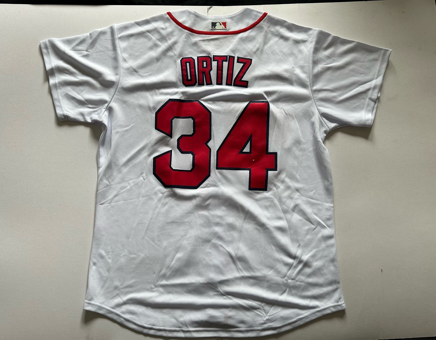 Boston Red Sox MLB Baseball Shirt Large Ortiz 34 White