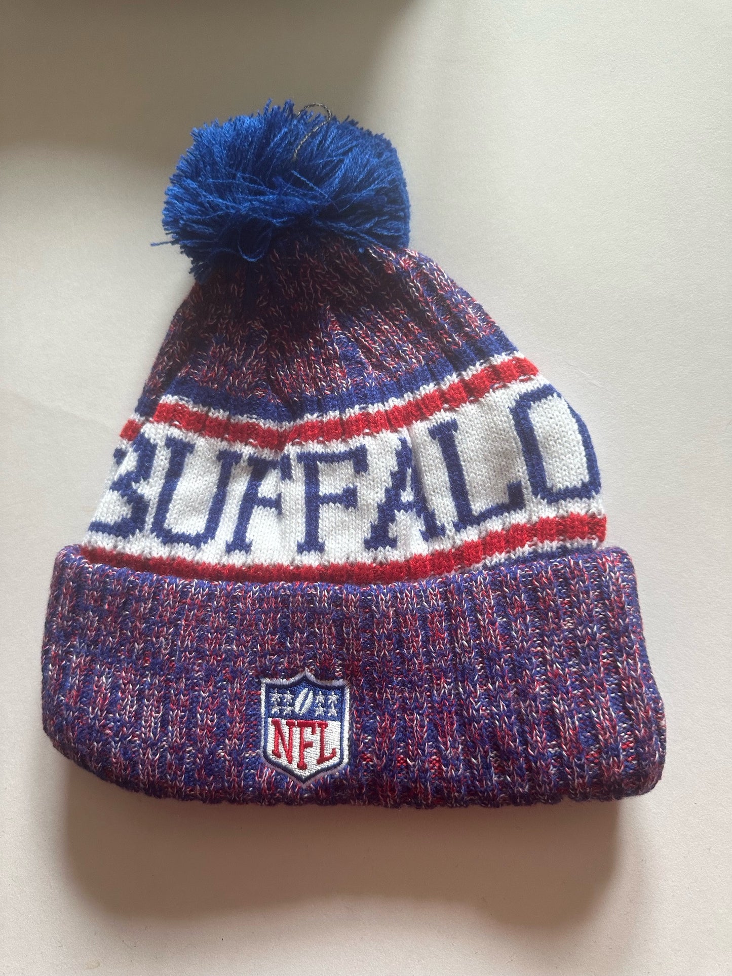 Buffalo Bills NFL Bobble Beanie Multi Colour With Tags on