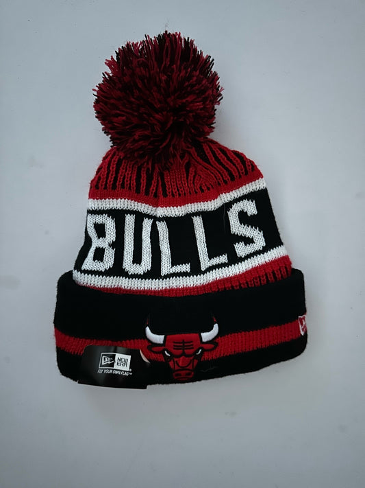 Chicago Bulls NBA Bobble Beanie Multi Colour With Tags on