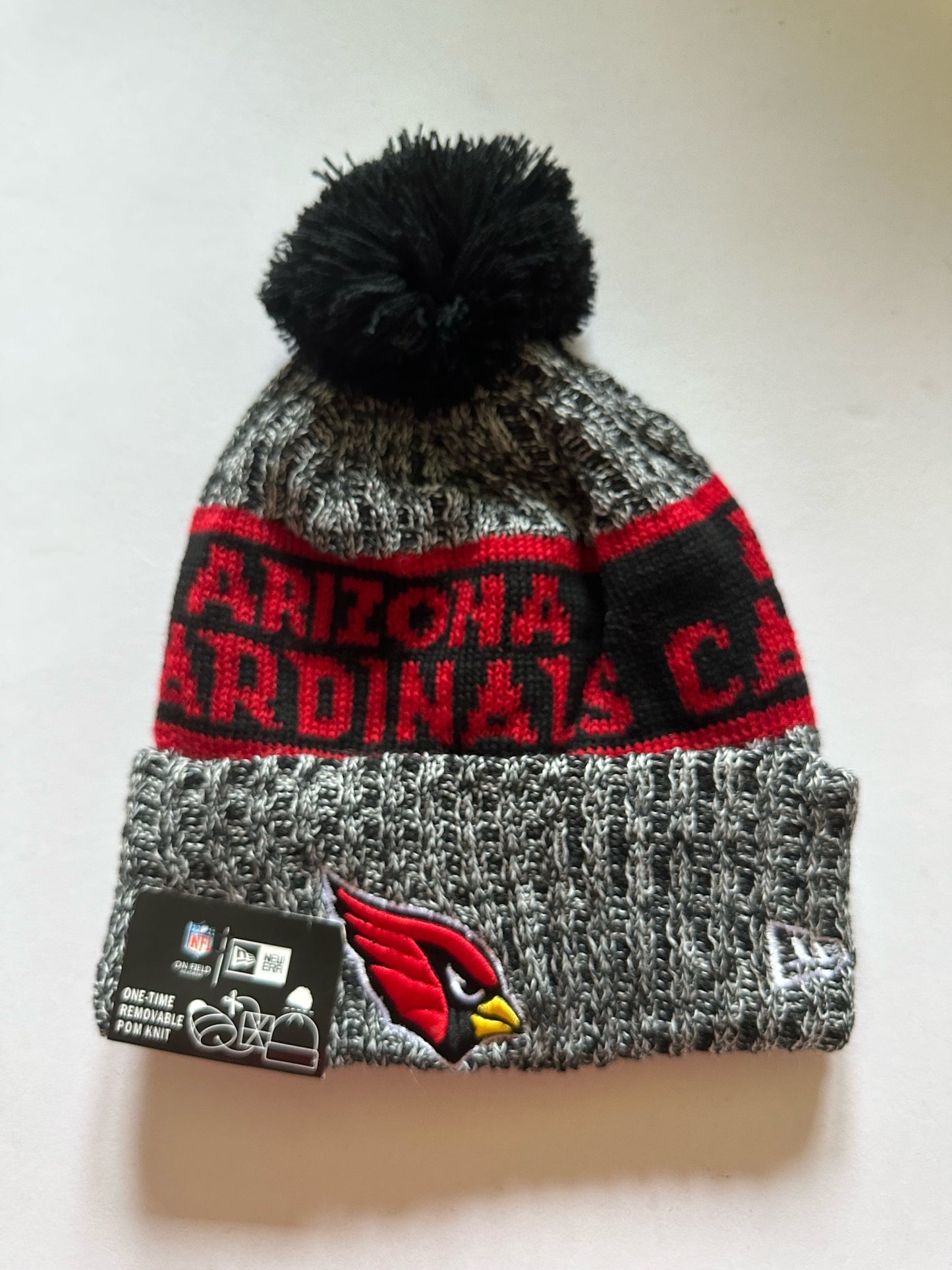 Arizona Cardinals NFL Bobble Beanie Multi Colour With Tags on