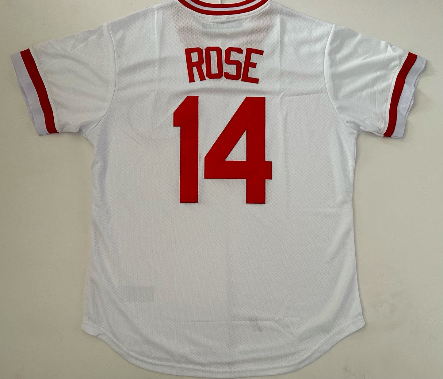 Cincinnati Reds MLB Baseball Shirt Large Rose 14 White