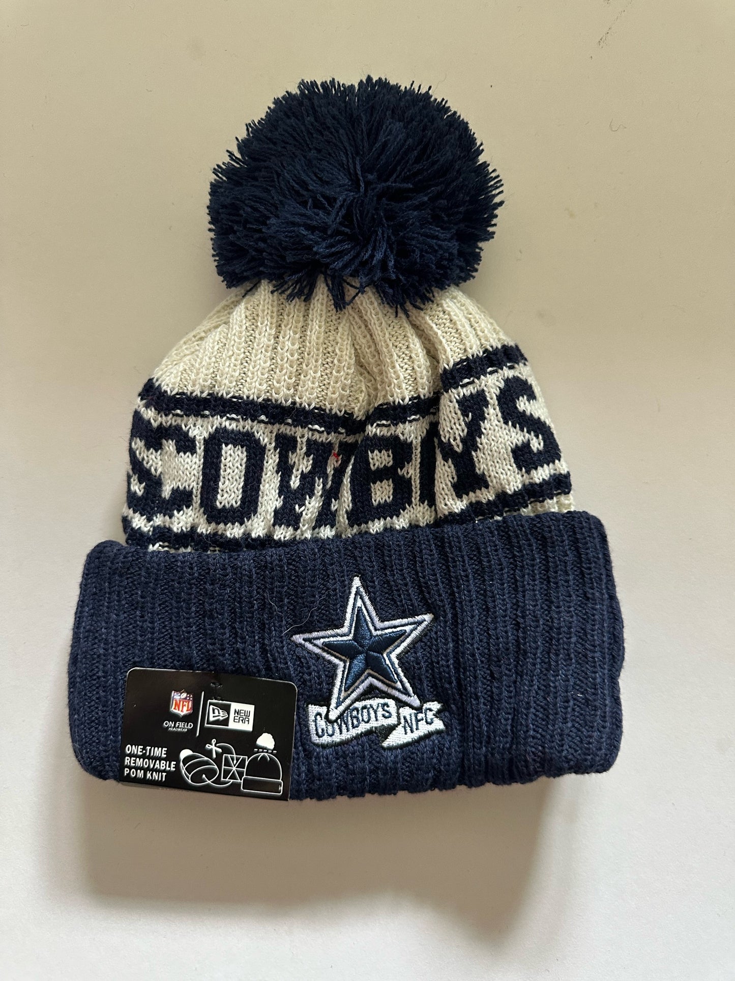 Dallas Cowboys NFL Bobble Beanie Multi Colour With Tags on