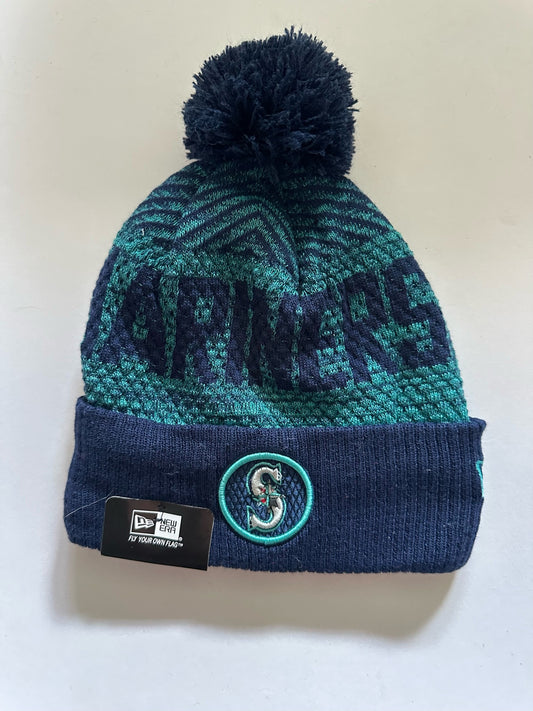 Seattle Mariners MLB Bobble Beanie Multi Colour With Tags on