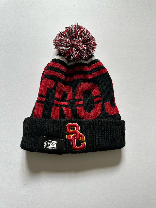 USC Trojans University of Southern California NCAA Bobble Beanie Multi Colour Tags on