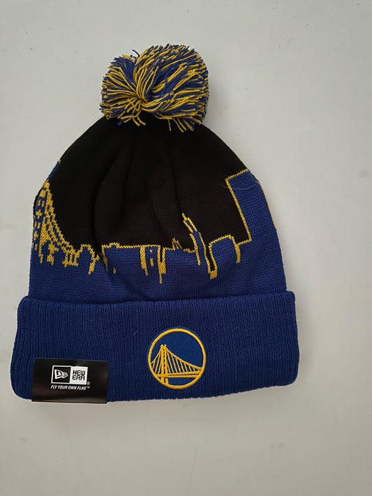 Golden State Warriors NBA Bobble Beanie Multi Colour With Tags on
