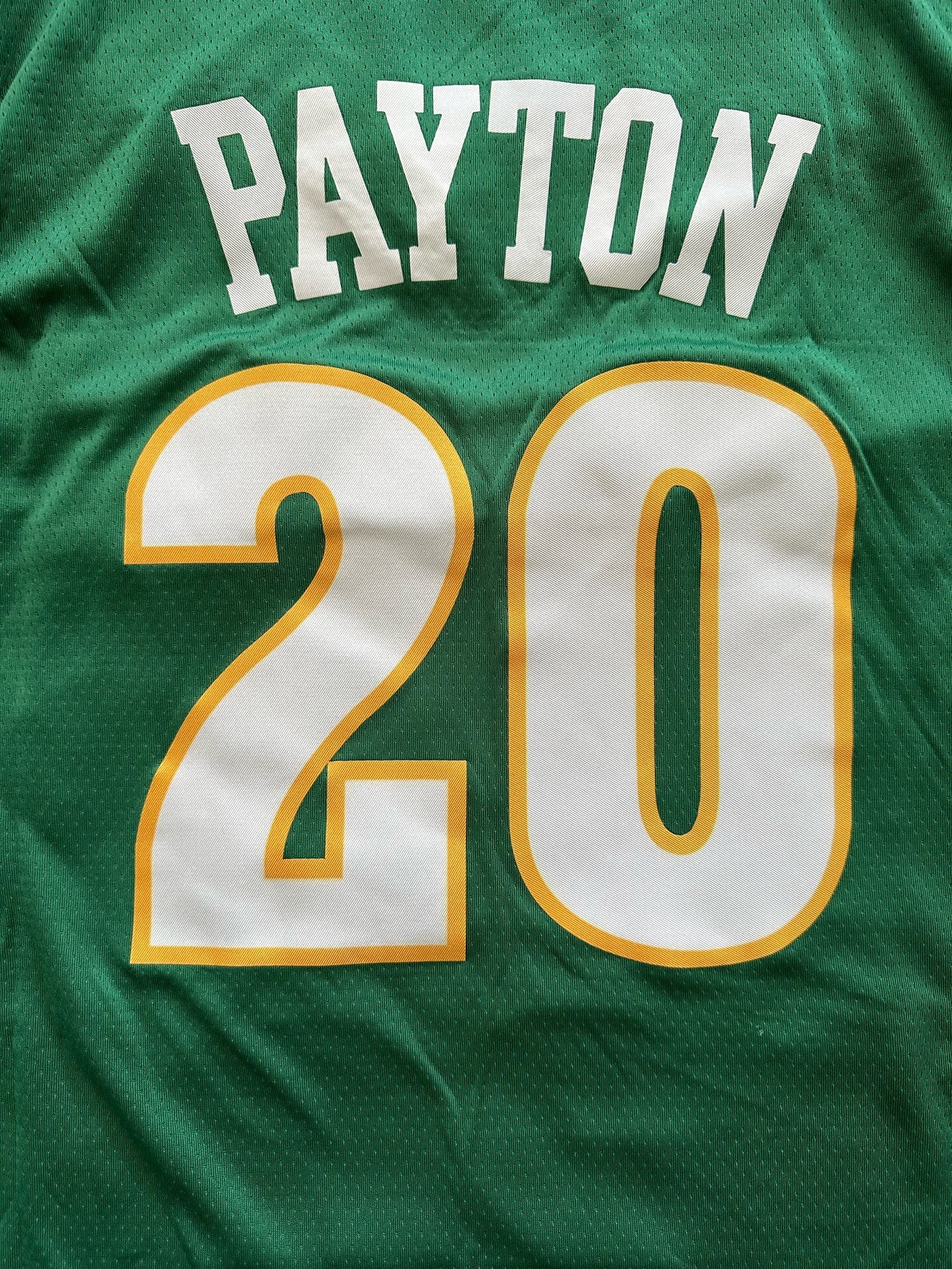 Retro Hardwood Classics Seattle Supersonics Payton Basketball Vest Large