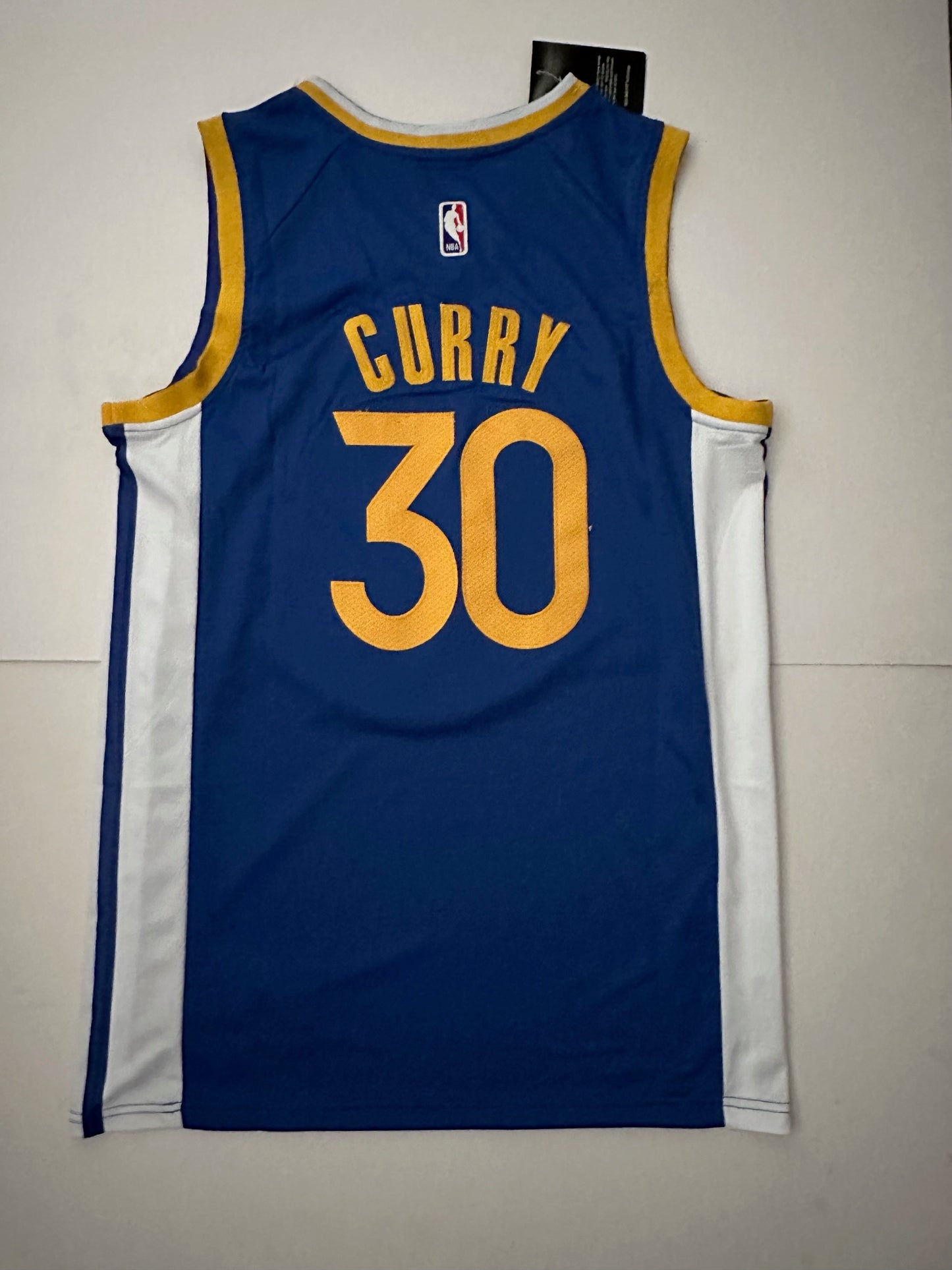 Golden State Warriors NBA Basketball Vest Large Curry 30 Blue