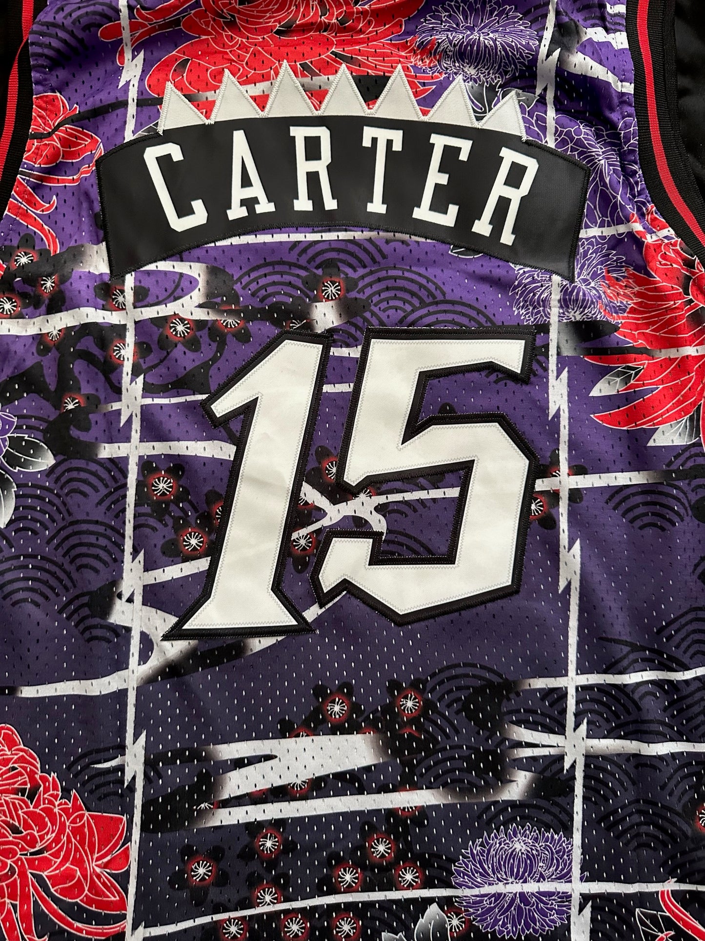 Retro Hardwood Classics Toronto Raptors Carter Basketball Vest Large