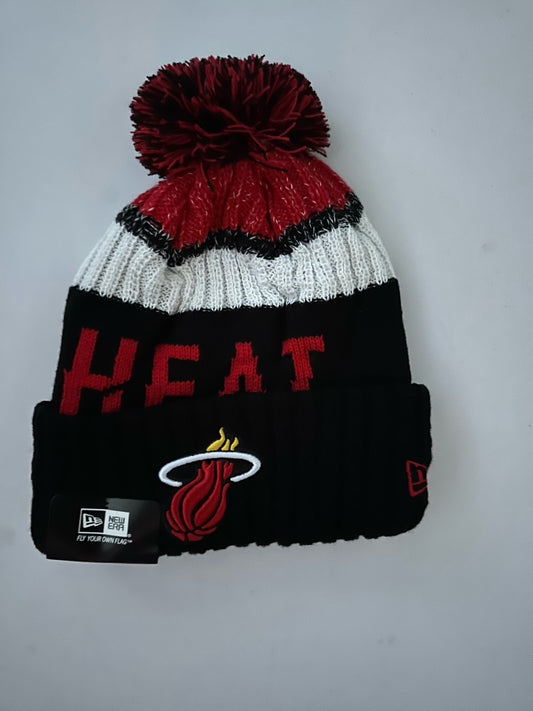 Miami Heat NBA Bobble Beanie Multi Colour With Tags on