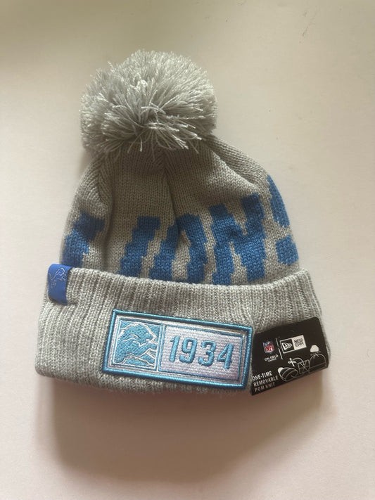 Detroit Lions NFL Bobble Beanie Multi Colour With Tags on