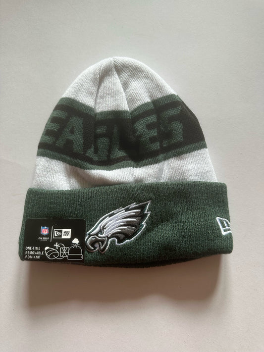 Philadelphia Eagles NFL Bobble Beanie Multi Colour With Tags on