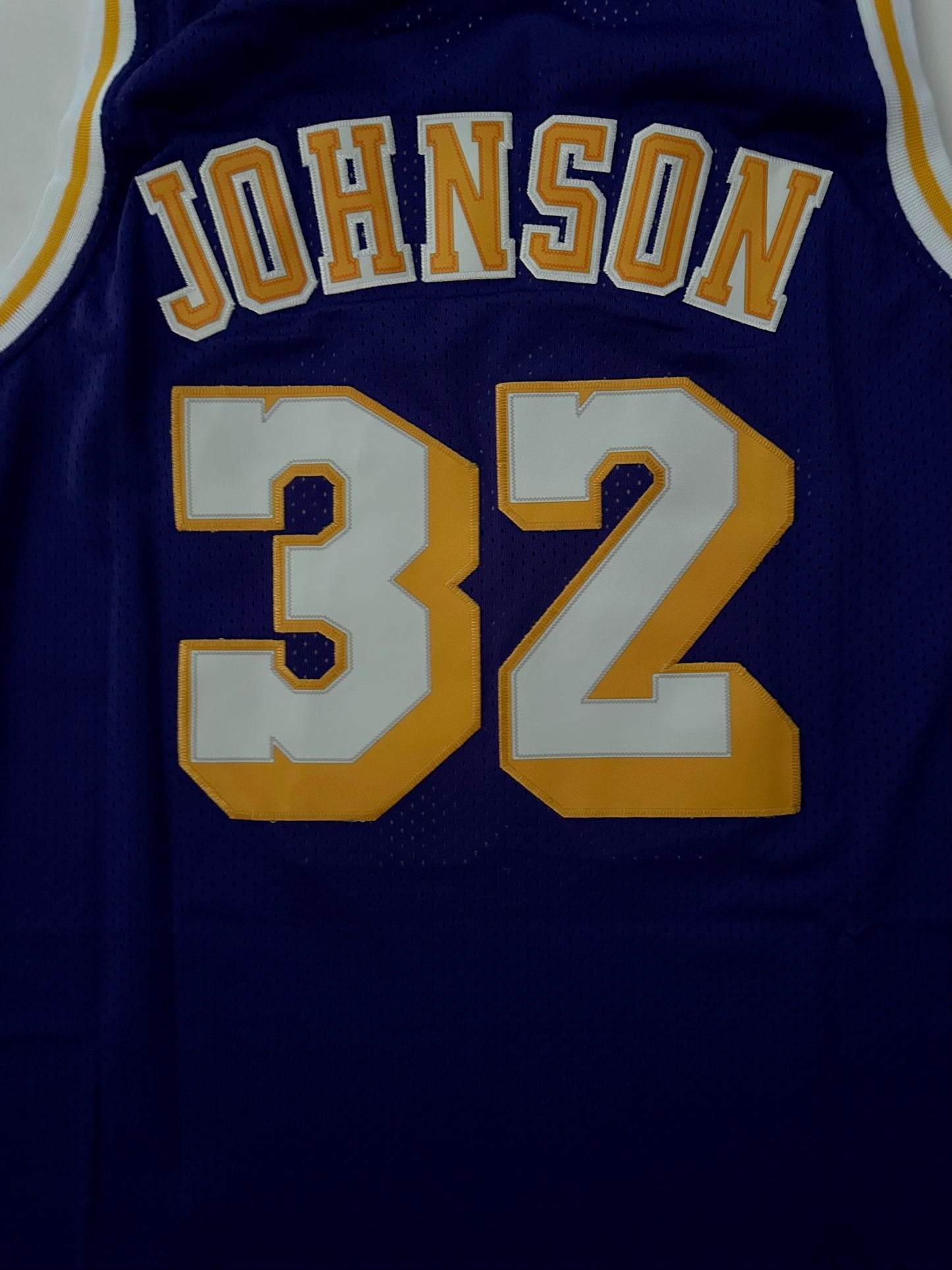 Los Angeles LA Lakers NBA Hardwood Classics Johnson Basketball Vest Large 32 Purple
