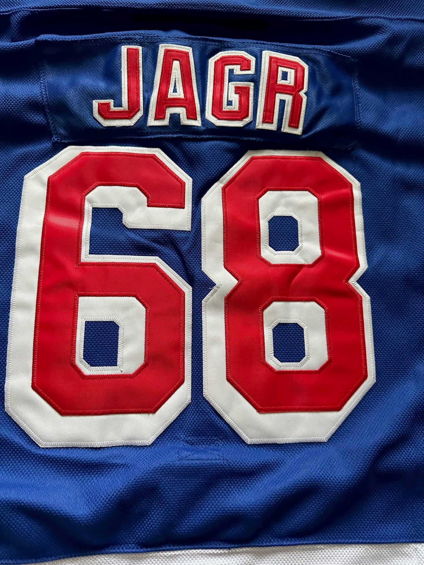 CCM New York Rangers Jagr Hockey Shirt Blue Large